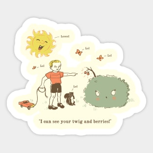 Twig And Berries Sticker